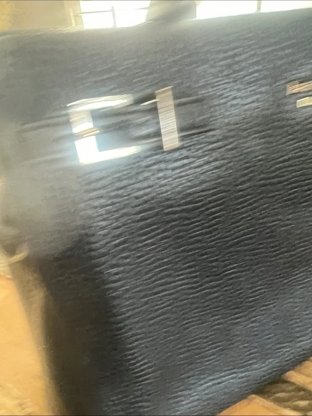 kate spade Black Pebbled Leather Satchel with Top Handles